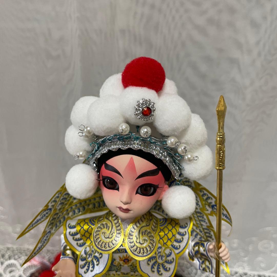 中国　伝統工芸品　京劇絹人　フィギュア　インテリア