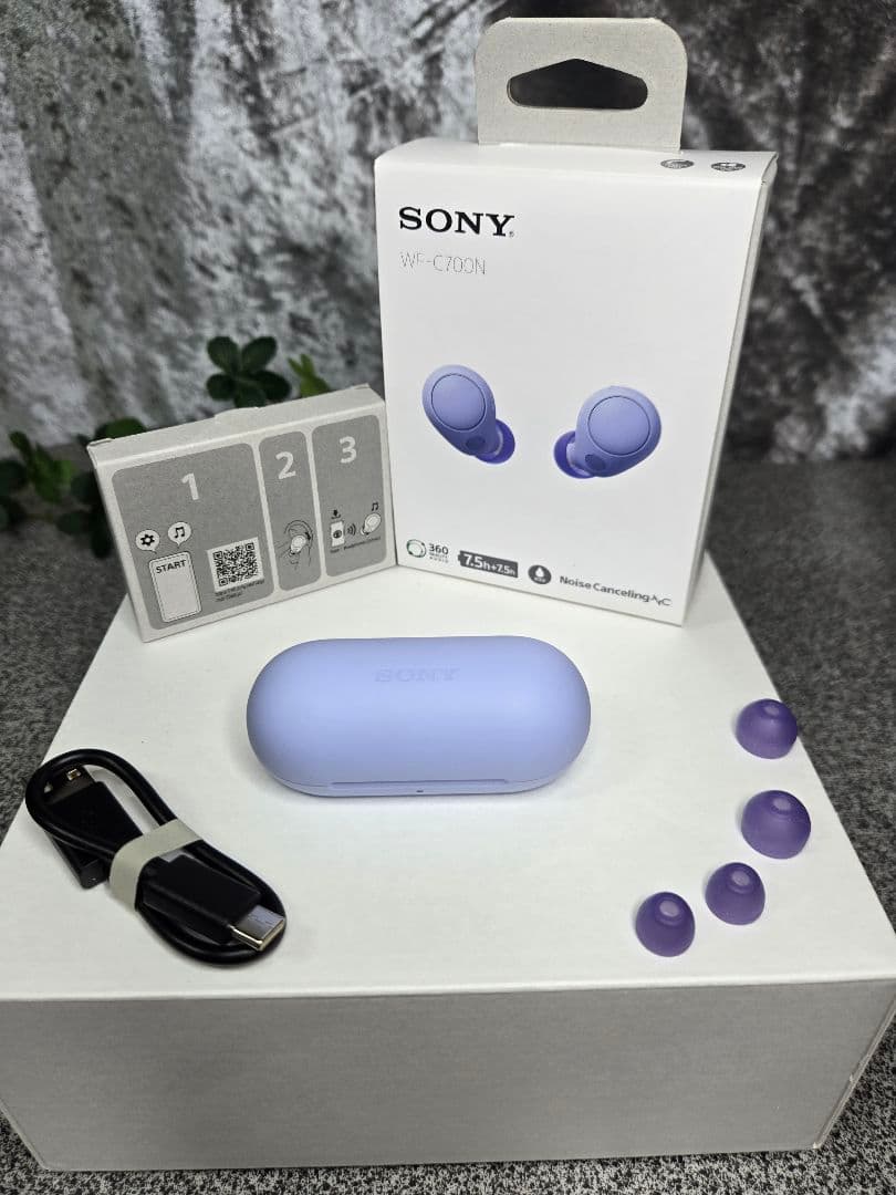 【美品】SONY WF-C700N ワイヤレスノイズキャンセリングイヤホン