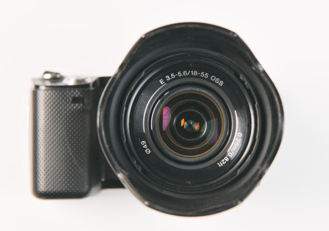 ソニ－NEX-5N+ストロボ+バッテリーグリップ(ジャンク扱い)