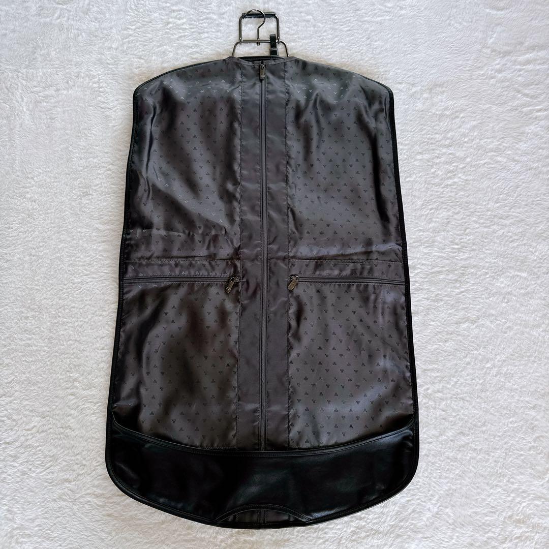 希少✨ 【TUMI】92130D4 レザーガーメントケース 衣類ケース ブラック