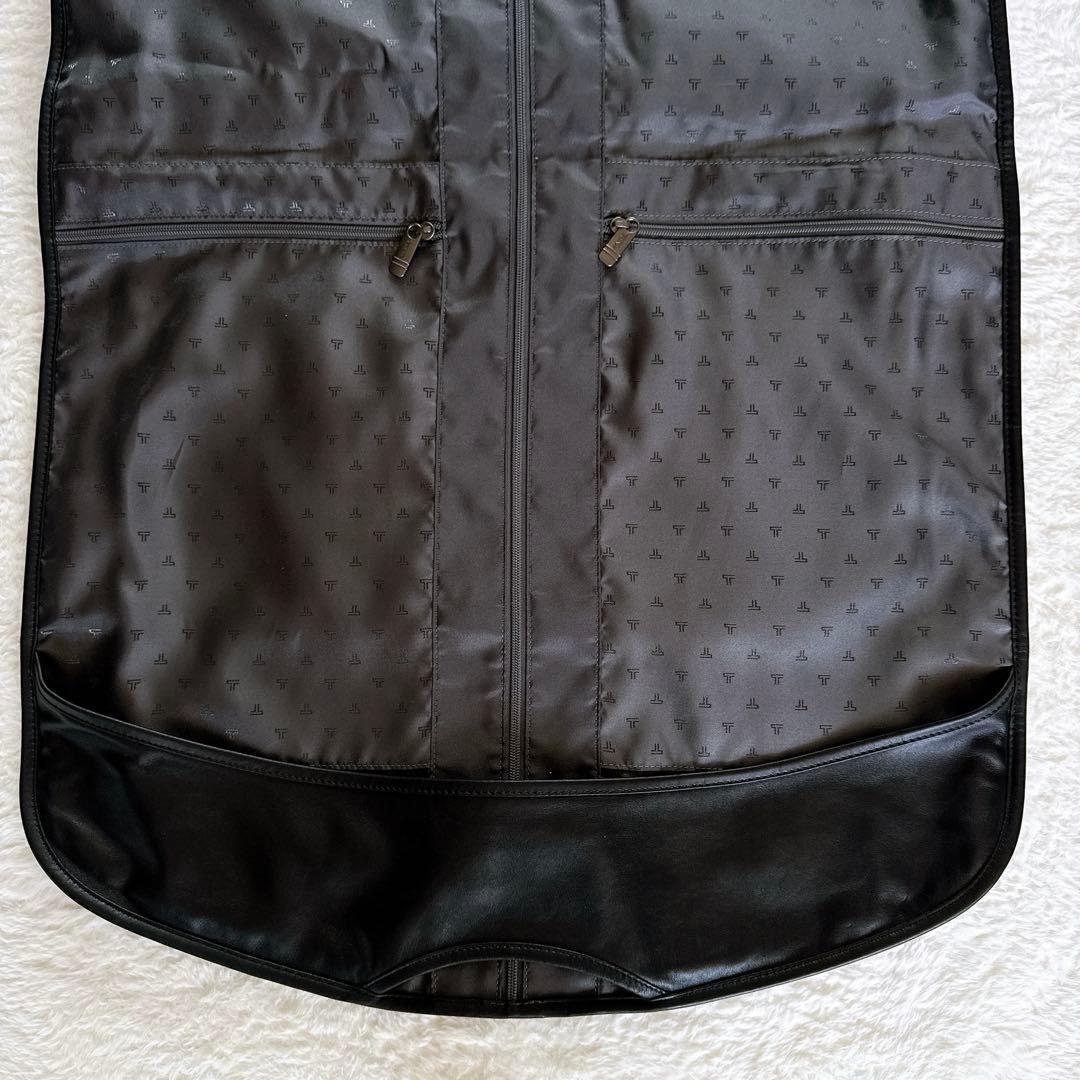 希少✨ 【TUMI】92130D4 レザーガーメントケース 衣類ケース ブラック