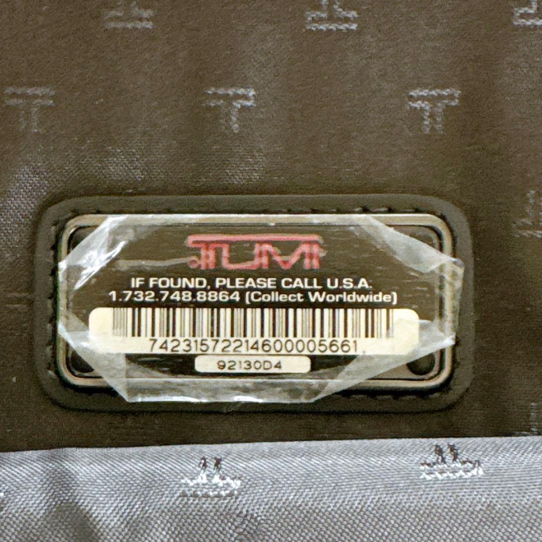 希少✨ 【TUMI】92130D4 レザーガーメントケース 衣類ケース ブラック