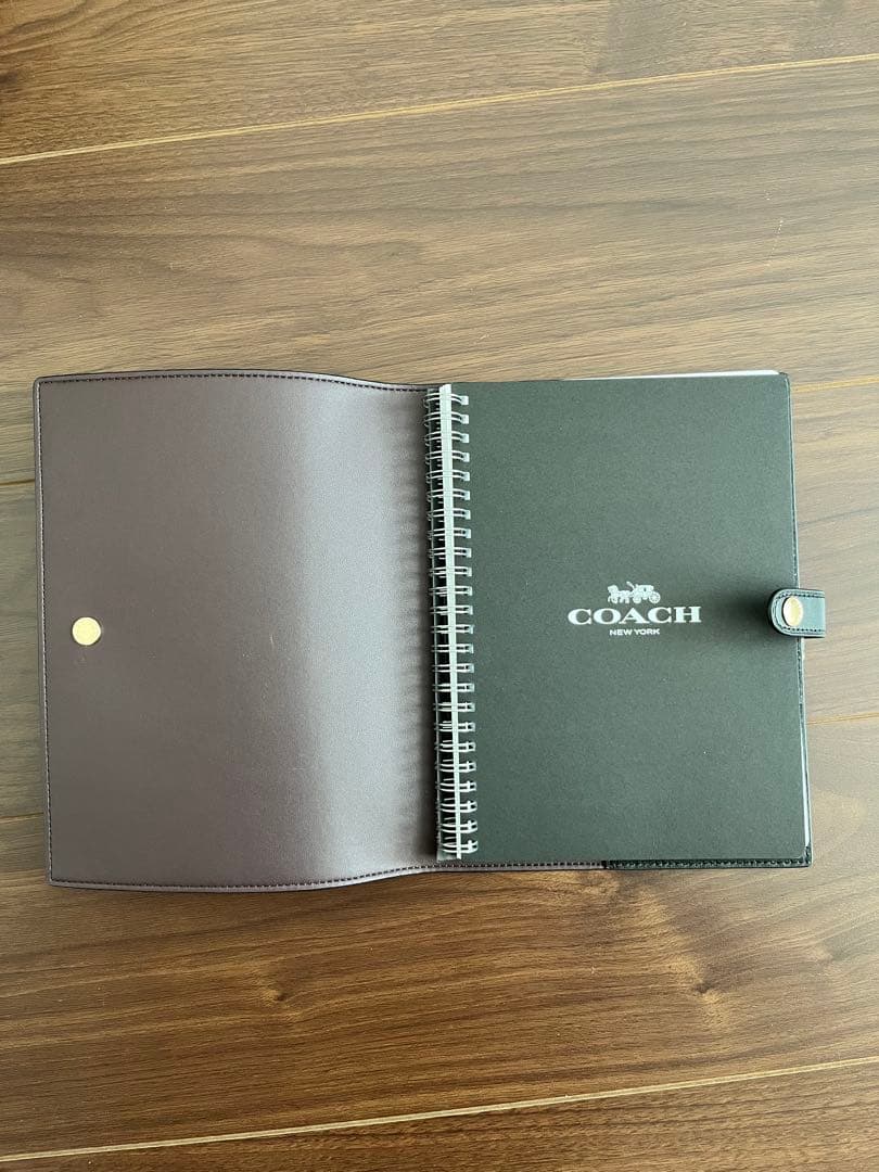 【新品未使用】COACH ノート カバー ブラウン