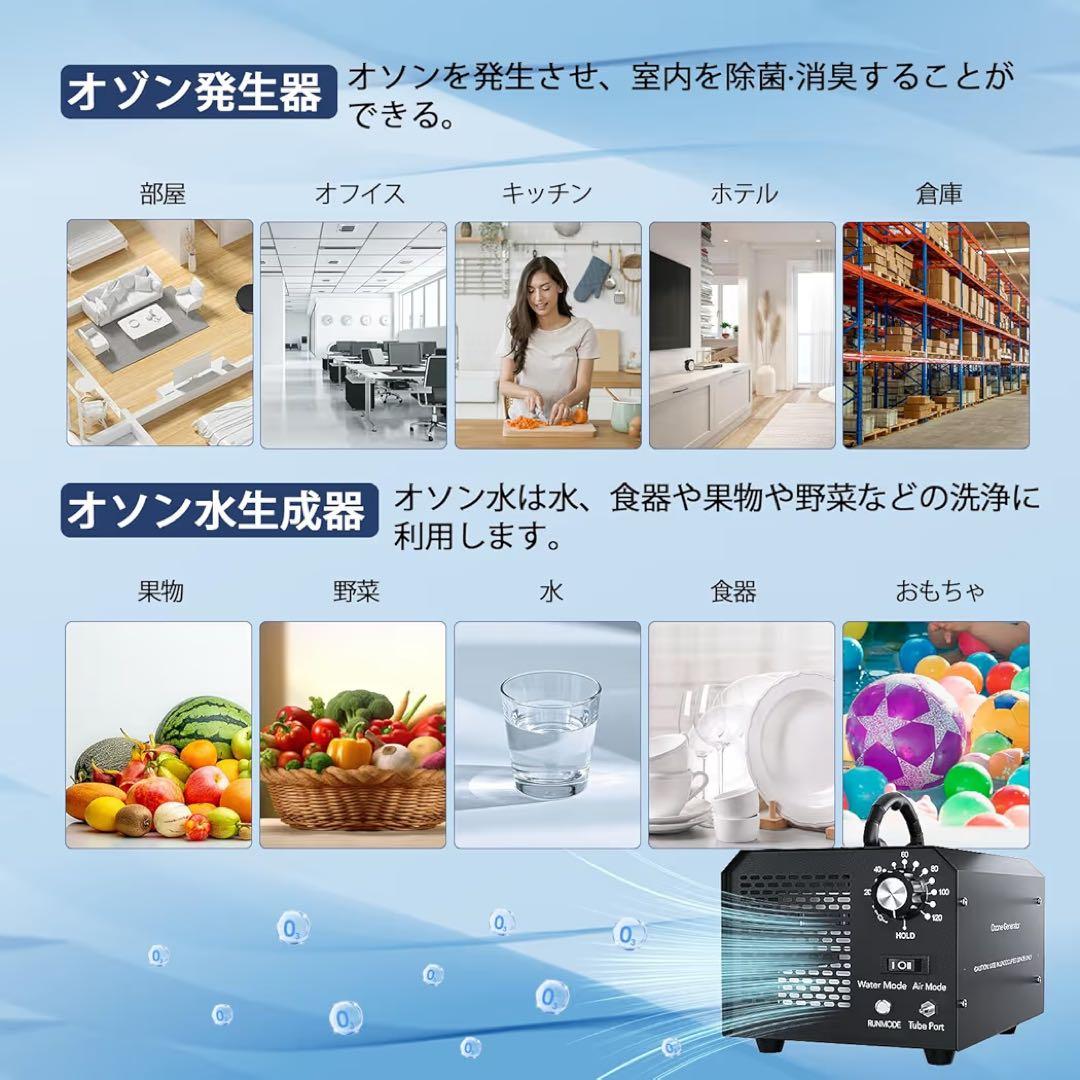 【新品未使用品】脱臭機 オゾン水生成器 脱臭機・空気清浄機1台2役