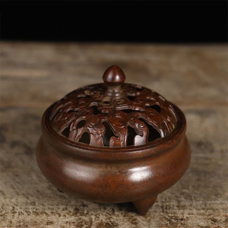 銅器 香炉 供養香炉 祥雲薫炉 香道具 茶道具 装飾品 工芸品 置物