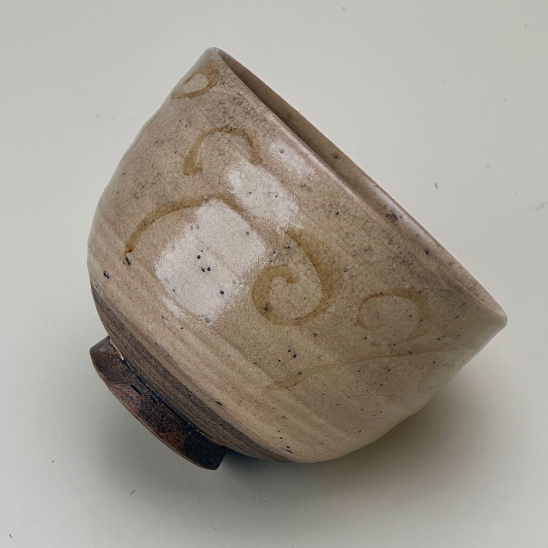 絵唐津 茶碗 仕覆付 共箱 茶道具 江戸時代 骨董品 アンティーク