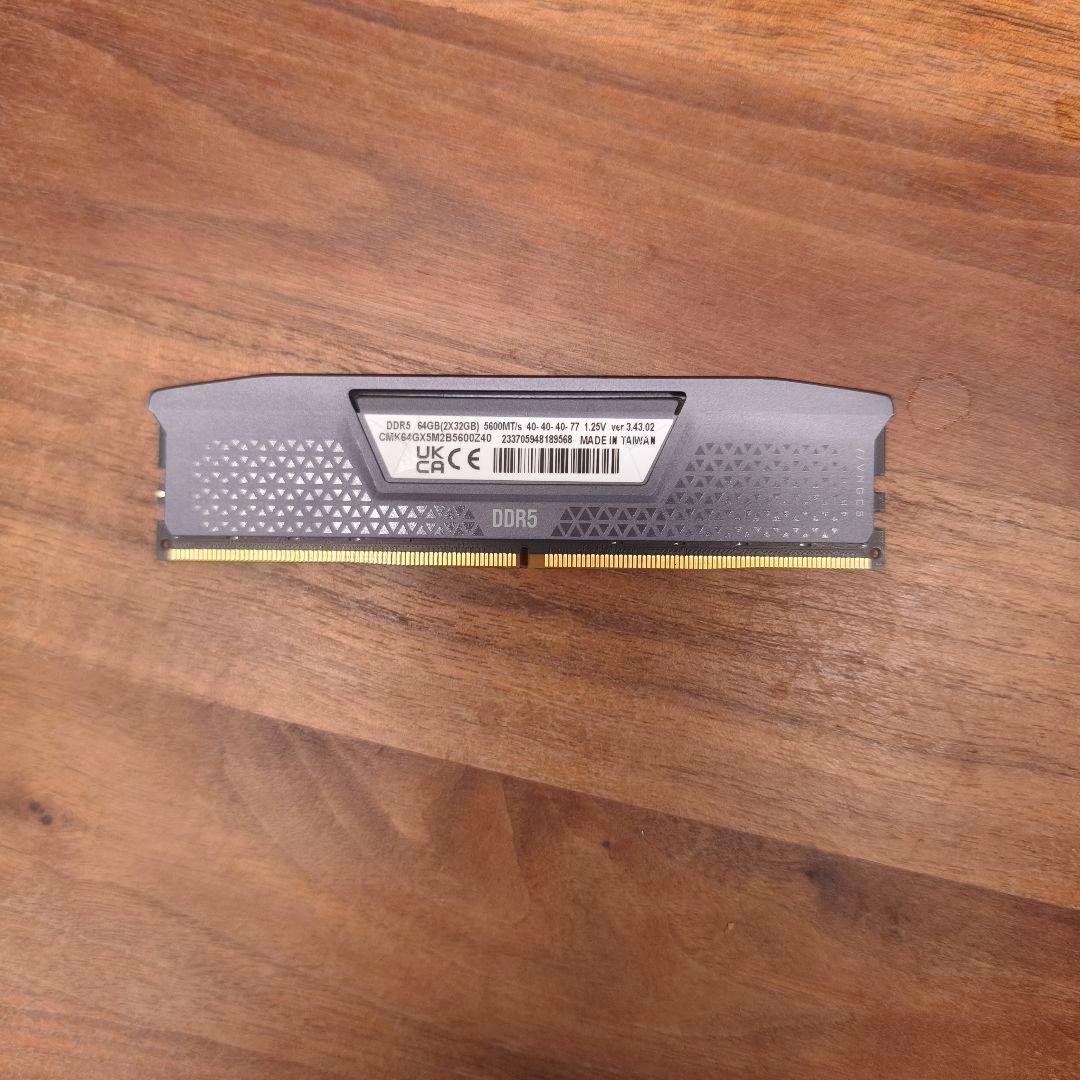 CORSAIR Vengeance DDR5 32GB 1枚　5600MHz