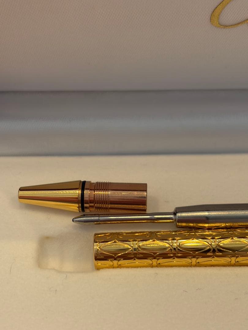 【美品】カルティエ　2Cデコール　ボールペン　ゴールド Cartier