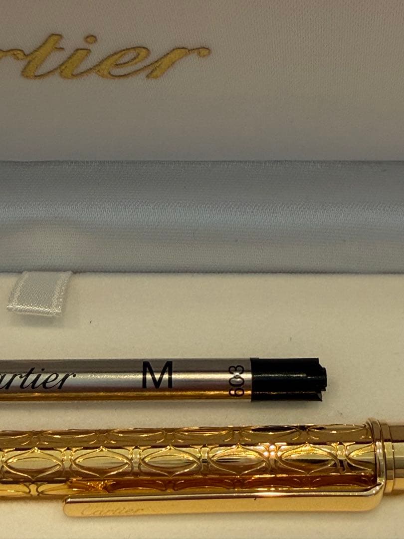 【美品】カルティエ　2Cデコール　ボールペン　ゴールド Cartier