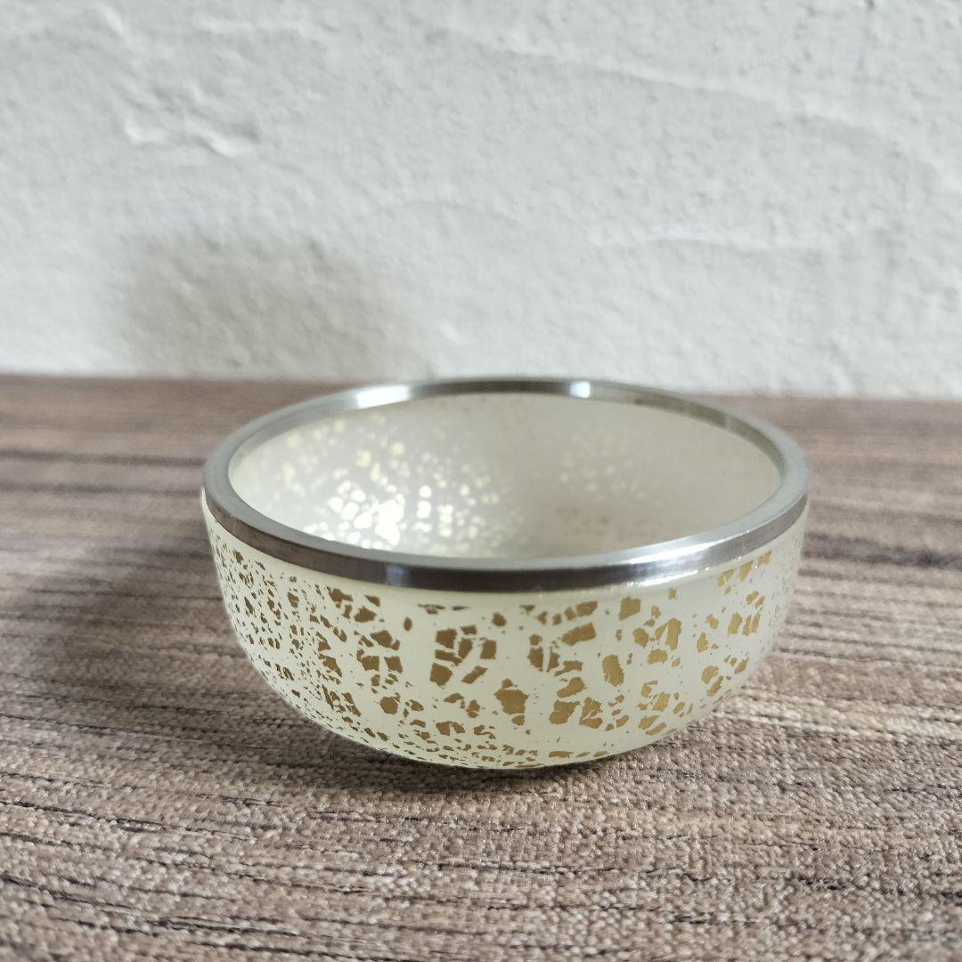 極美品✨手吹きガラス 棗 金箔 ガラス　茶道具