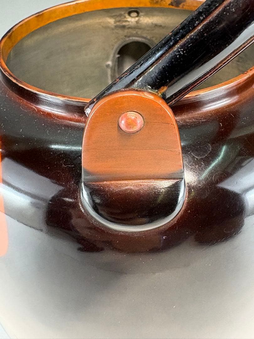 ★中古品★茶道具　竹軒造　浄益形腰黒水注