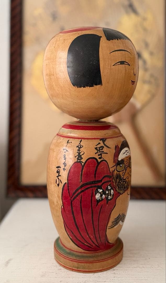 小椋久太郎作　伝統こけし 高さ約29cm　重厚で存在感のある一体