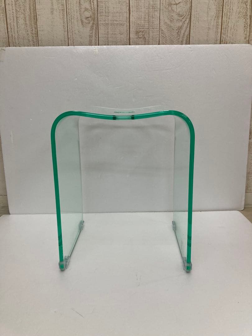 バスチェア　風呂椅子　風呂イス　アクリル　洗面器セット　高さ約40㎝ kuai