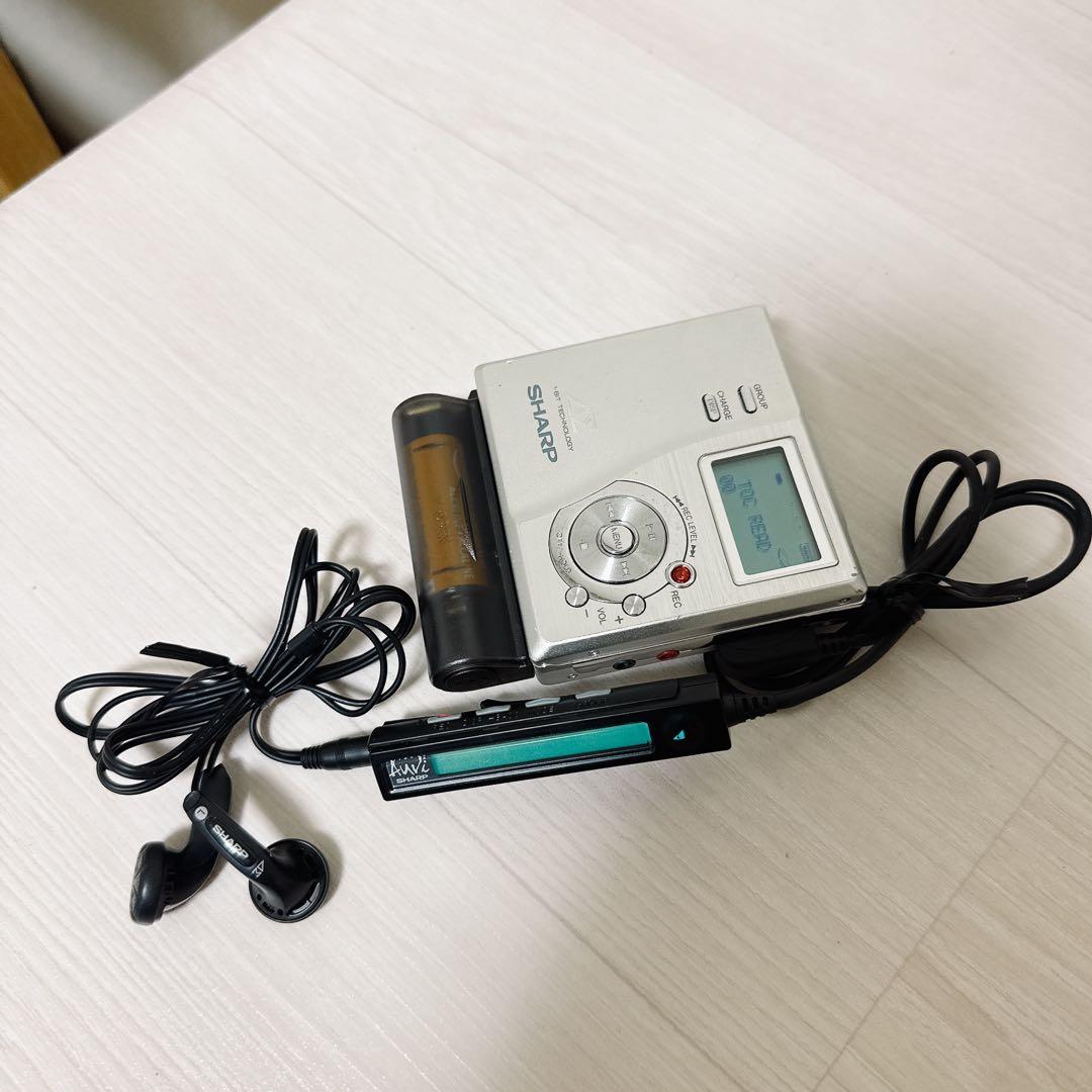 2156【希少品】SHARP シャープ MD-DR77-S シルバー 現状品