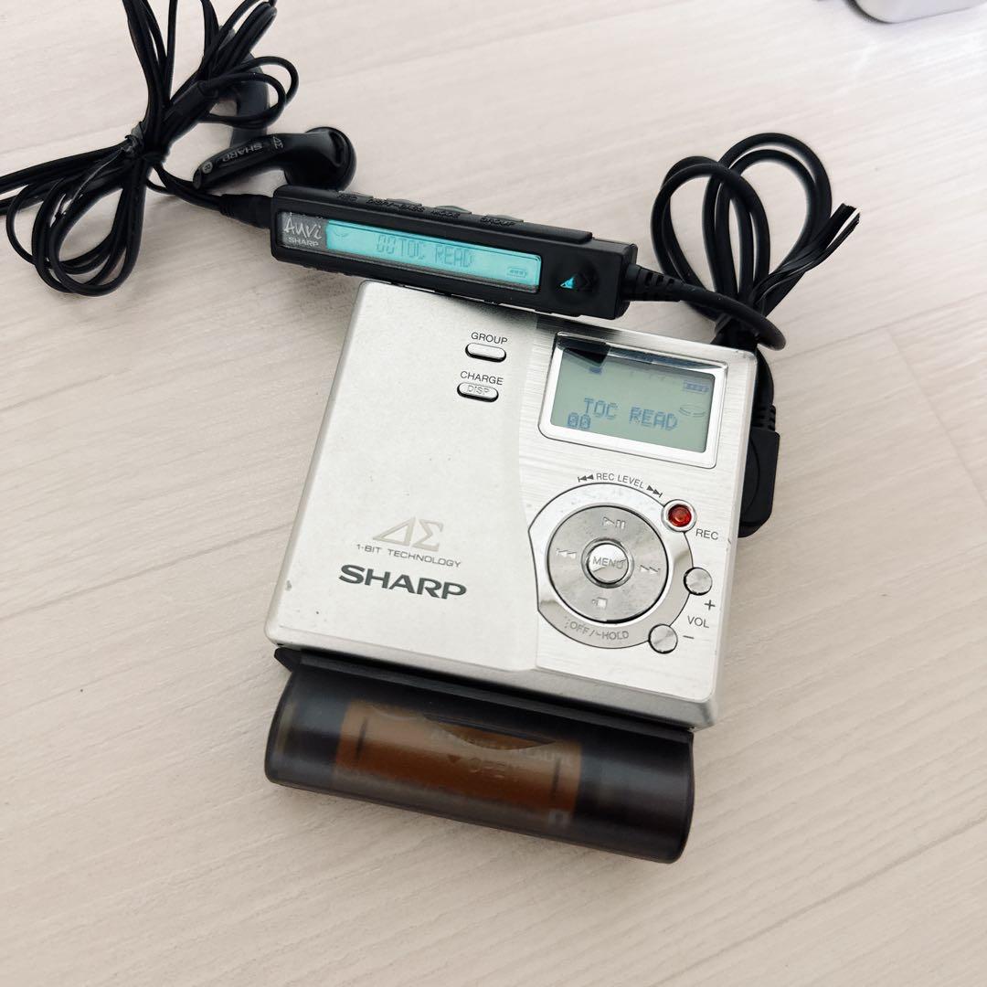 2156【希少品】SHARP シャープ MD-DR77-S シルバー 現状品