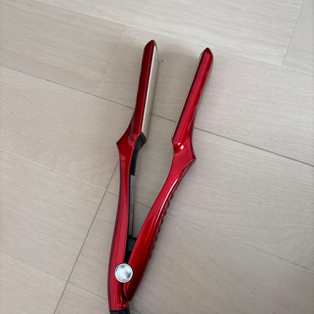 radiant セラミックヘアアイロン レッド