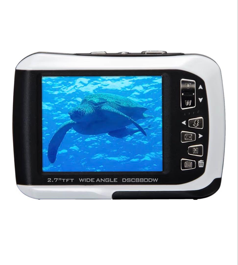 【自撮り・防水】Kenko デジタルカメラ DSC880DW デュアルモニター