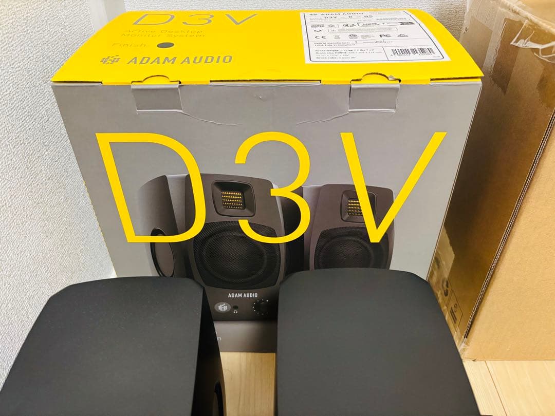 【美品】ADAM AUDIO アダムオーディオ D3V Black