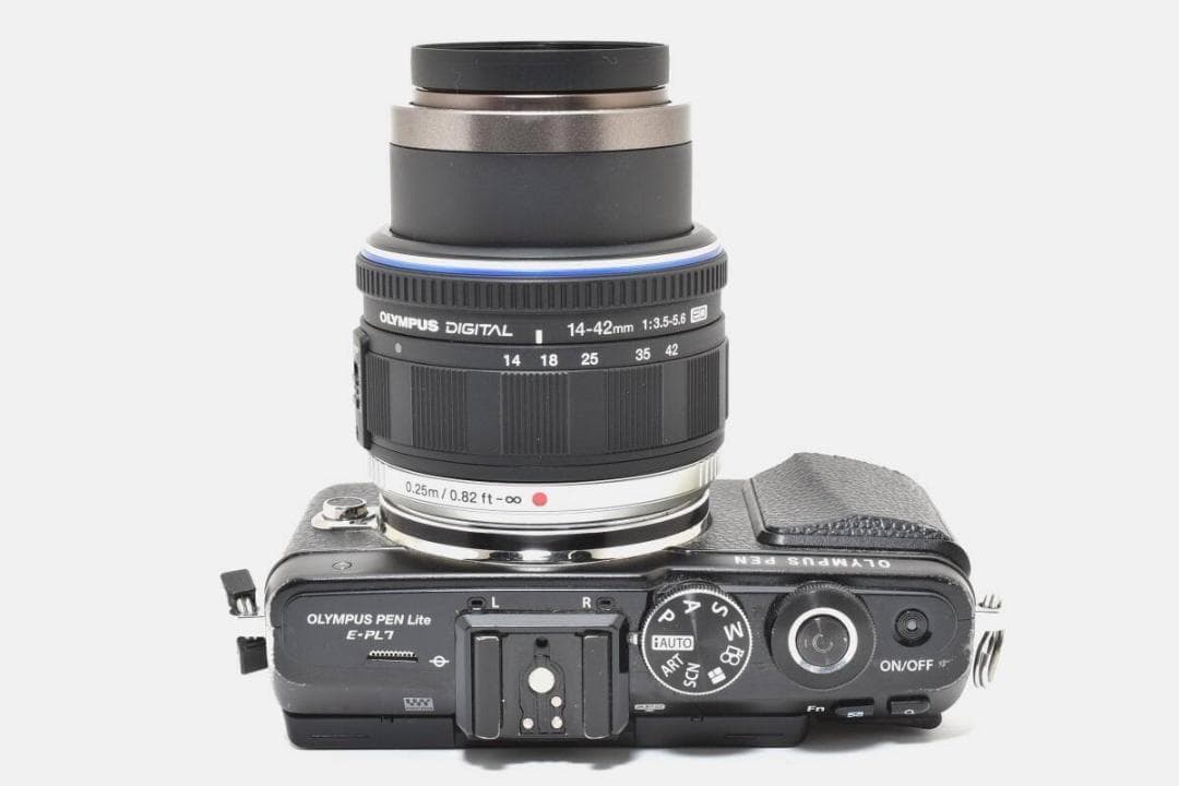 OLYMPUS PEN Lite E-PL7 レンズセット ブラック ＃A420
