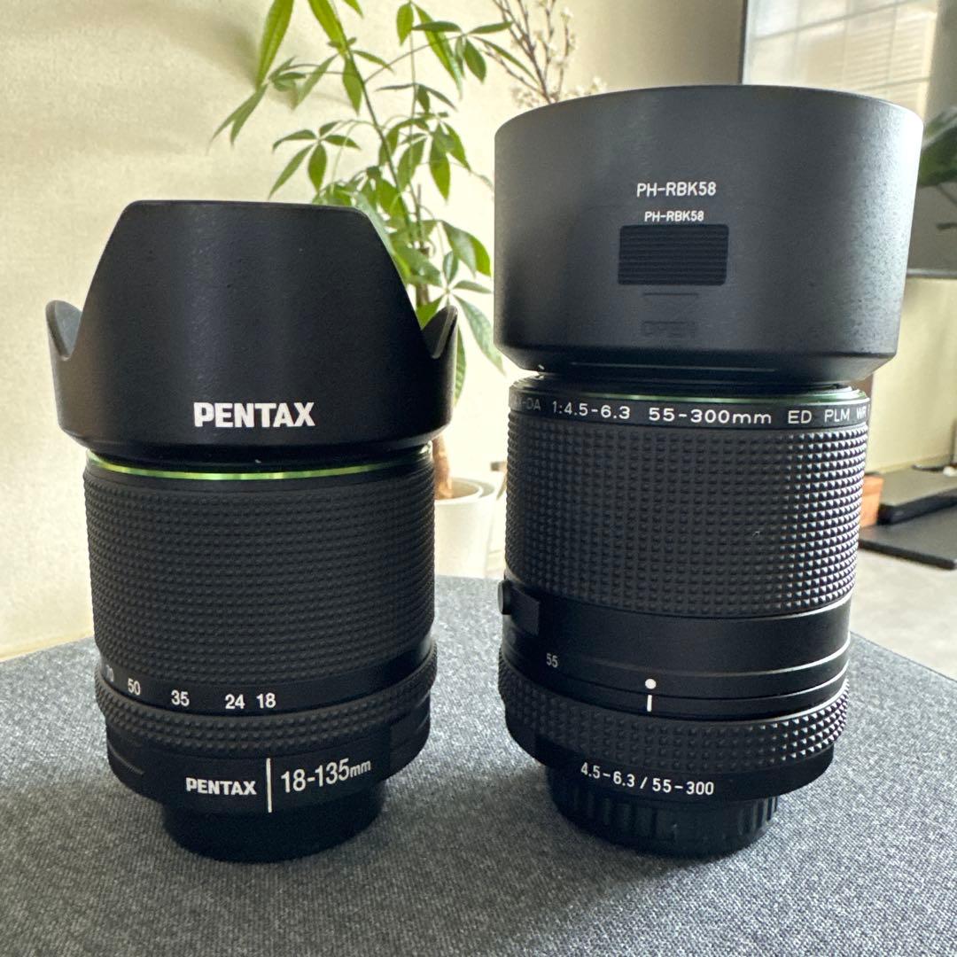 PENTAX KP 18-135mmと55-300mmセット