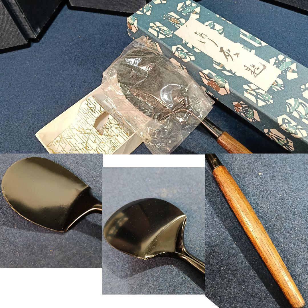 AP17 茶道具 炉用 灰匙まとめて五本 未使用 茶道具炭 枝炭