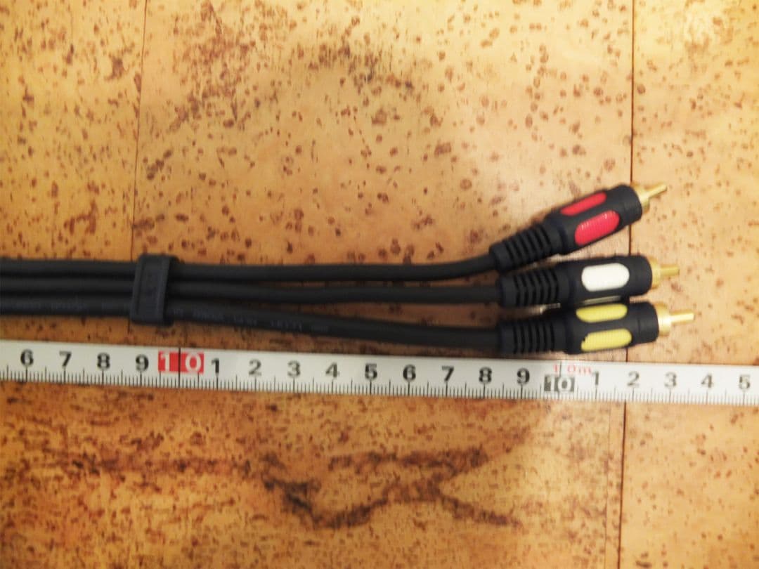 新品RCAケーブル10ｍ LC-OFC HiFi Video75Ω VICTOR