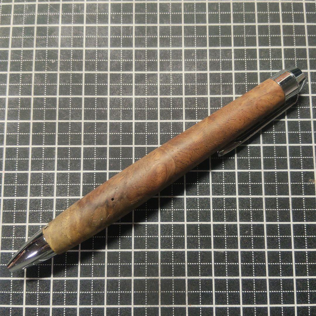 木軸ペン　本花梨瘤杢　ボールペン　シャーペン