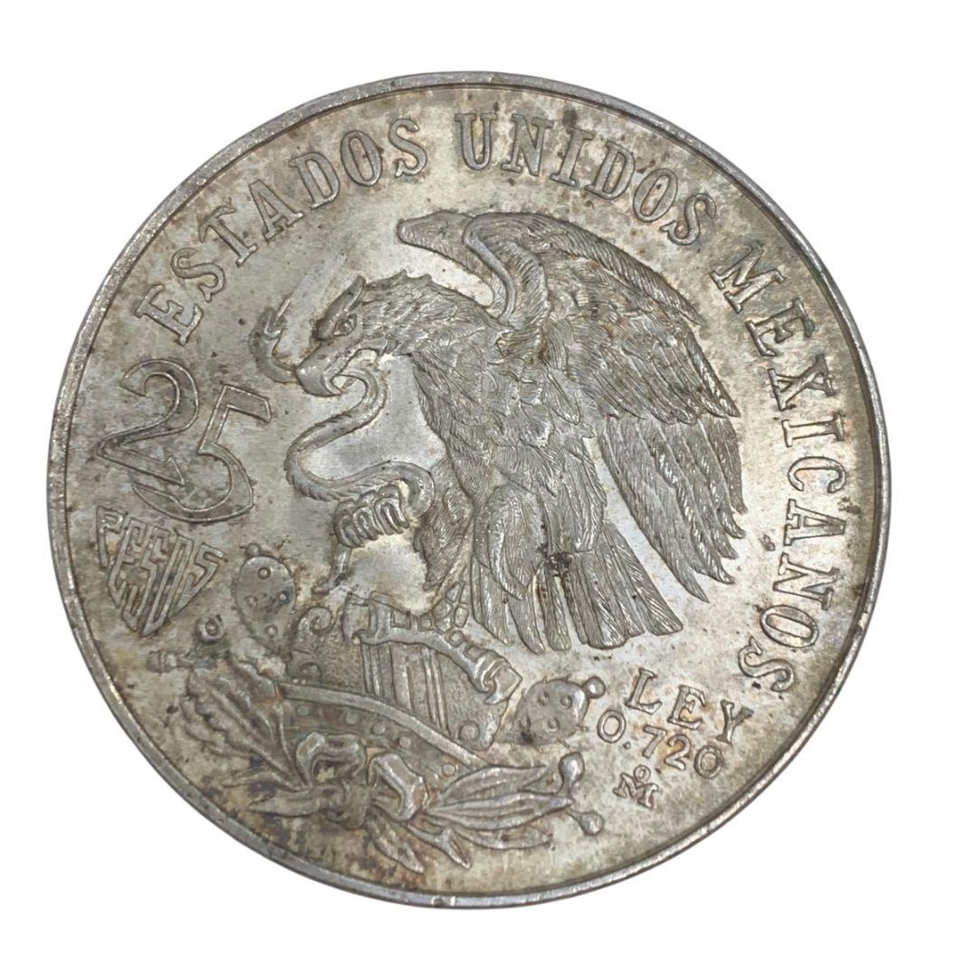 I16938 【最安値】 メキシコオリンピック 記念 銀貨 25ペソ 1968