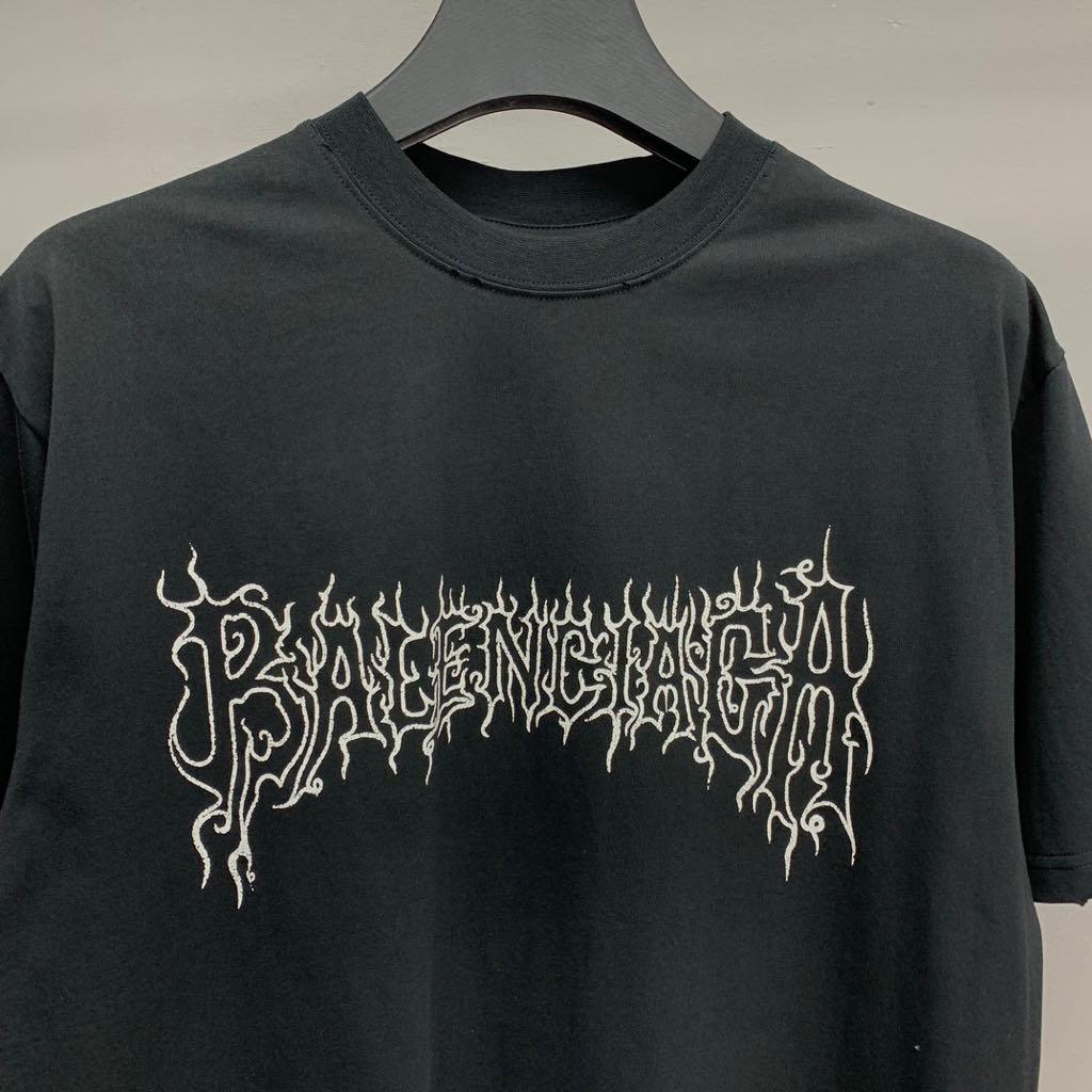 BALENCIAGA レターロゴ ブラック 半袖Tシャツ