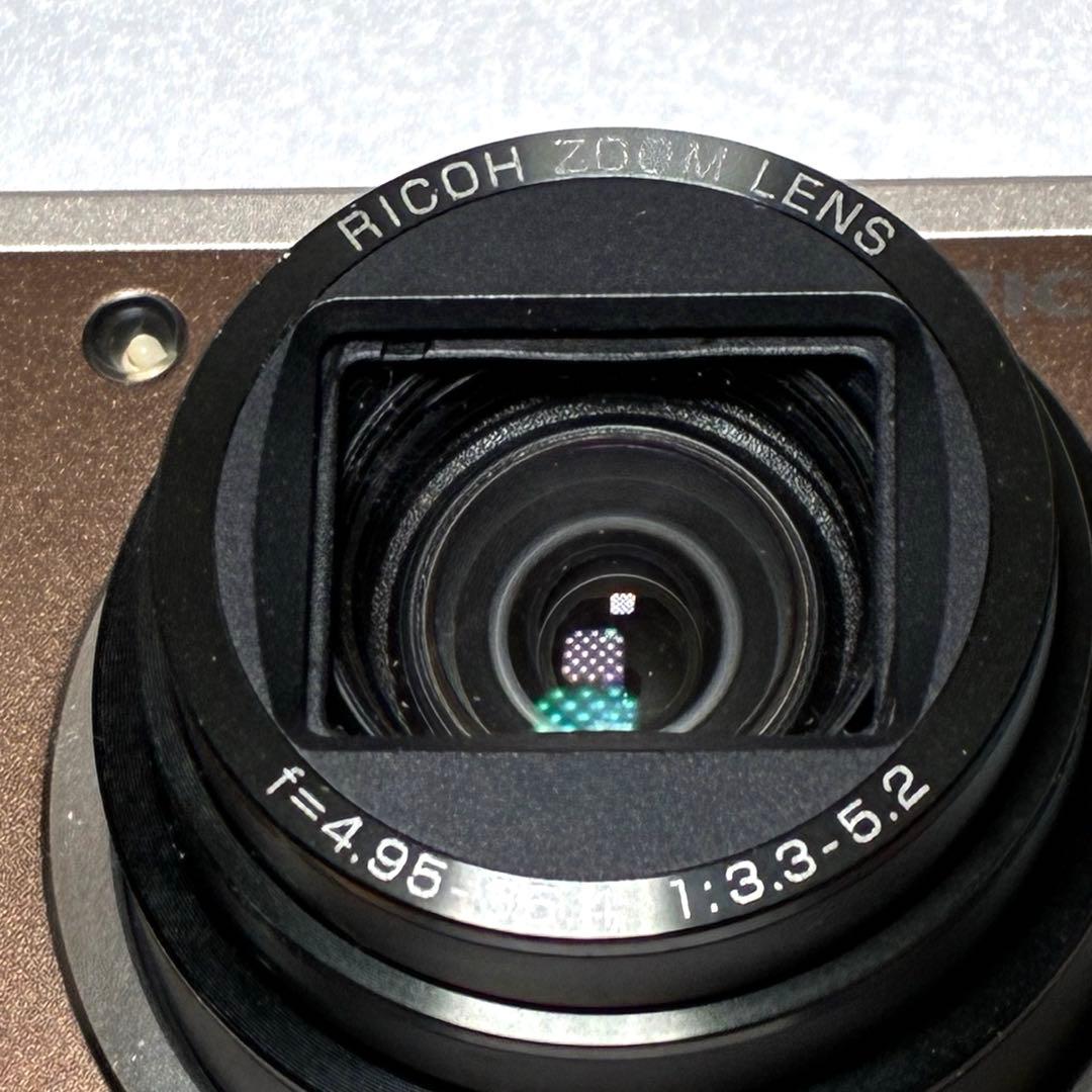 動作確認済み RICOH R10 ブラウン オールドコンデジ デジカメ