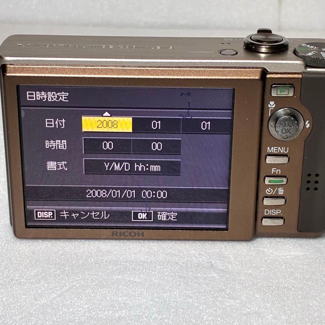 動作確認済み RICOH R10 ブラウン オールドコンデジ デジカメ