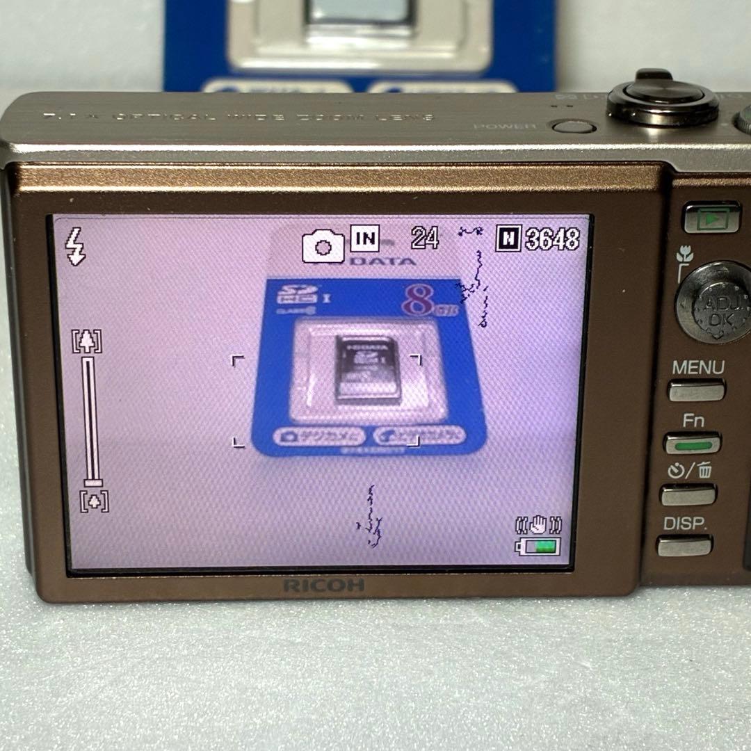 動作確認済み RICOH R10 ブラウン オールドコンデジ デジカメ