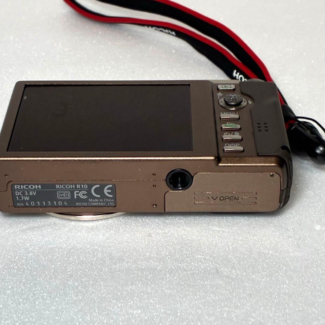 動作確認済み RICOH R10 ブラウン オールドコンデジ デジカメ