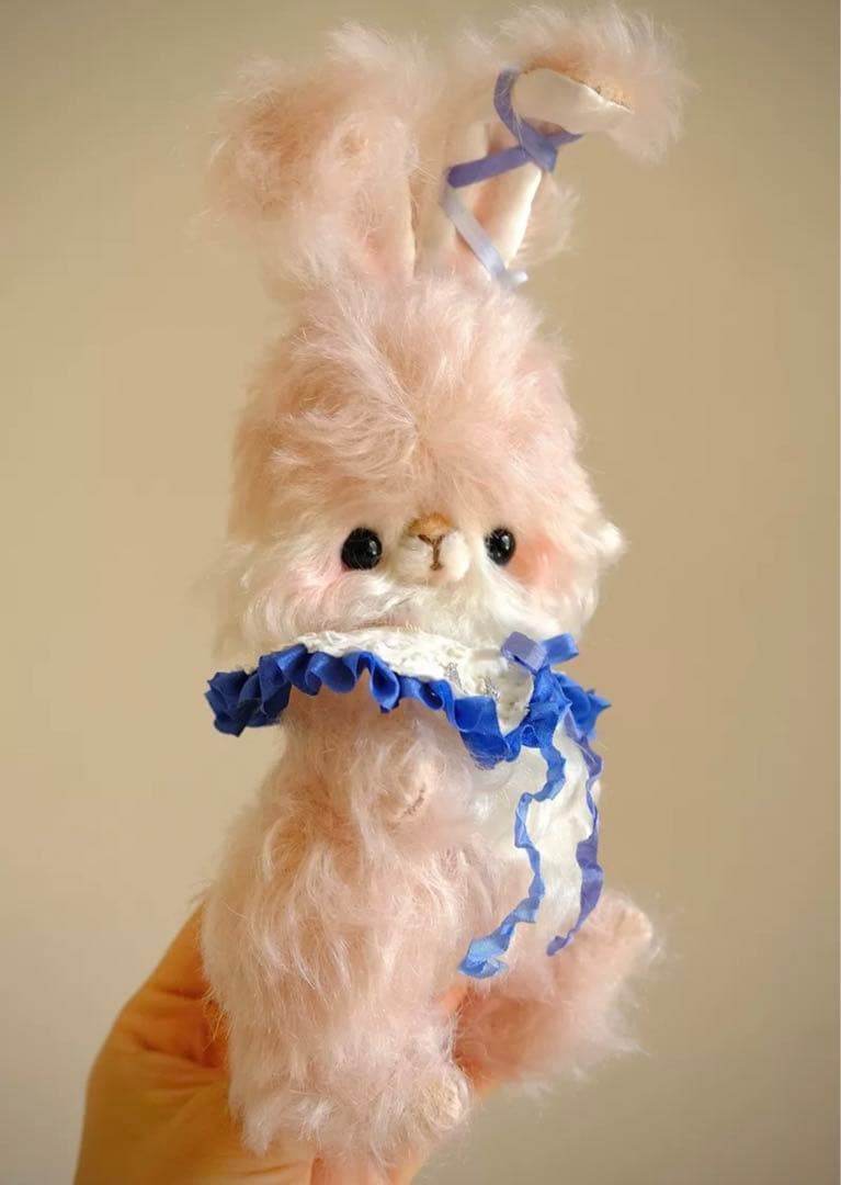星光の仔兎 ぬいぐるみ アーティストベア ハンドメイド 海外作家様 部屋飾り