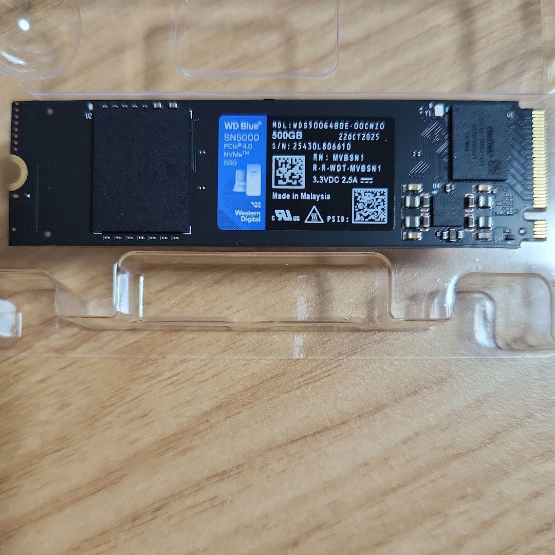 内蔵型SSD WD BL SN5000 NVMe SSD PCIe4 M2 2280 500G