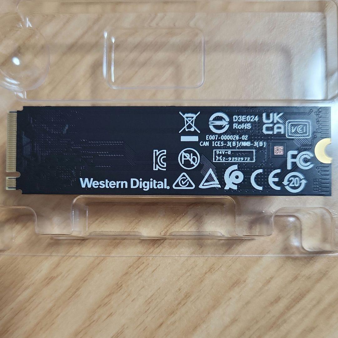 内蔵型SSD WD BL SN5000 NVMe SSD PCIe4 M2 2280 500G
