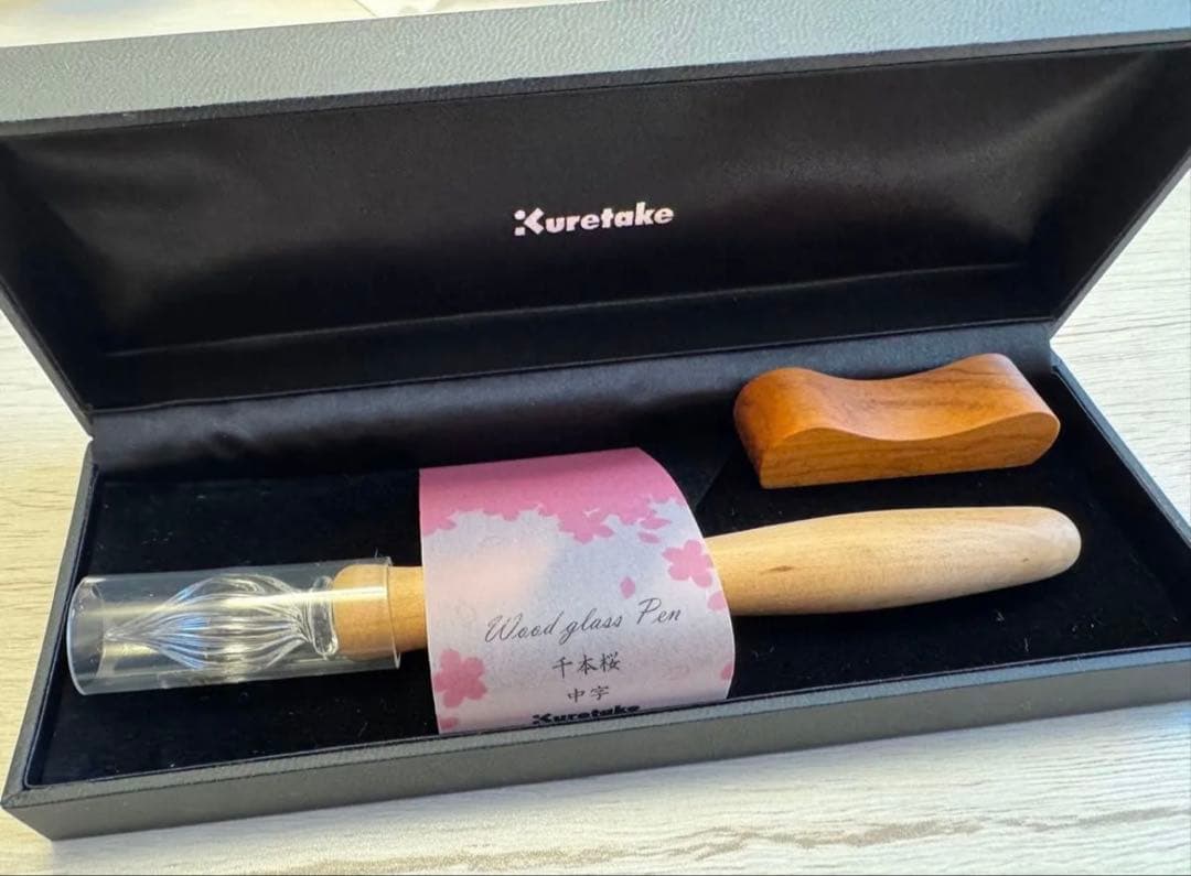 ガラスペン 呉竹 千本桜 未使用 超美品 中字