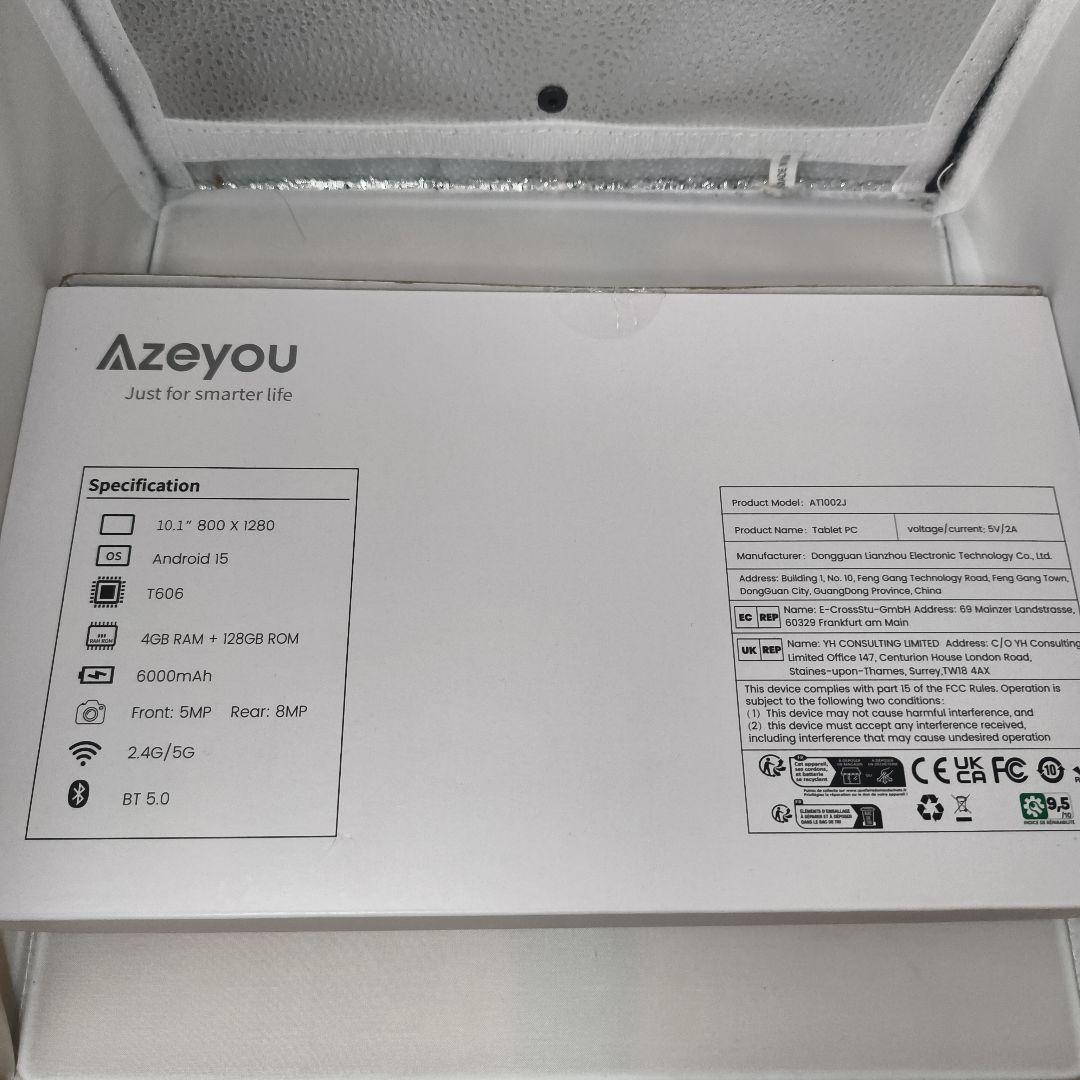 【新品未使用】Android15 10インチ タブレット 16GB+128GB