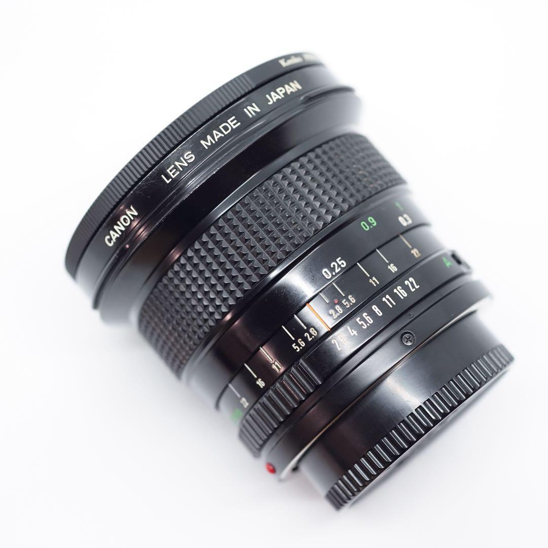 【美品】Canon New FD 20mm f/2.8 レンズ