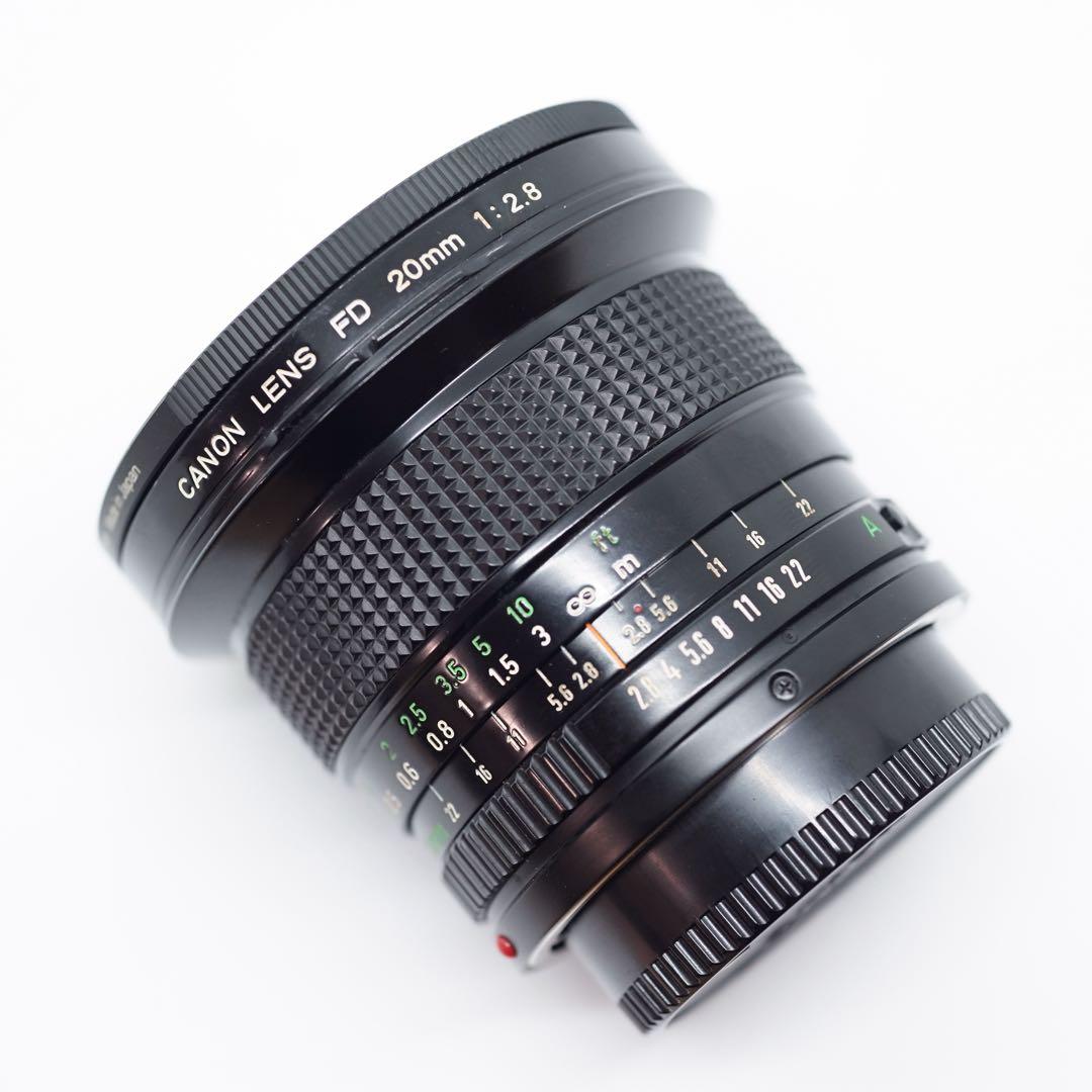 【美品】Canon New FD 20mm f/2.8 レンズ