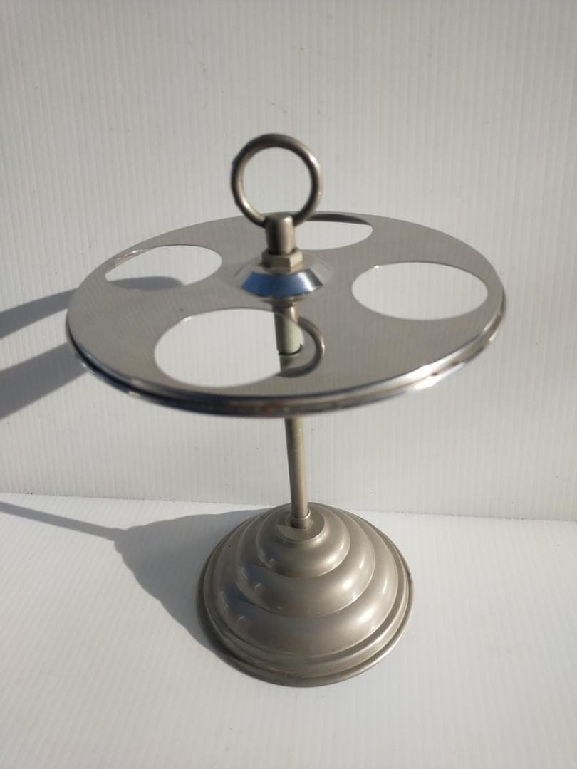 昭和レトロ☆当時物☆医療器具☆シカン瓶・シカン瓶立て☆消毒スタンド　色ガラス