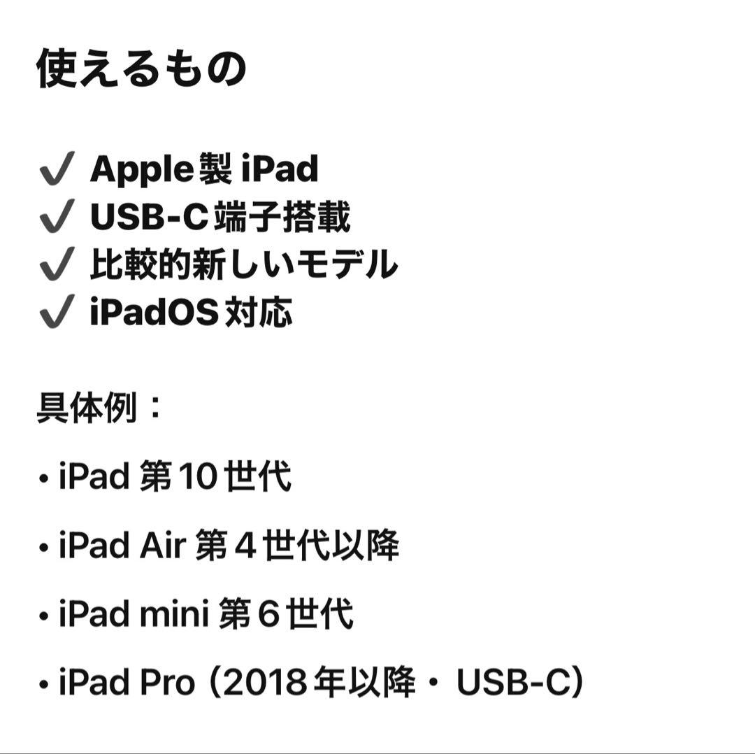 Apple Pencil (USB-C充電)純正タブレット対応☆ほぼ新品