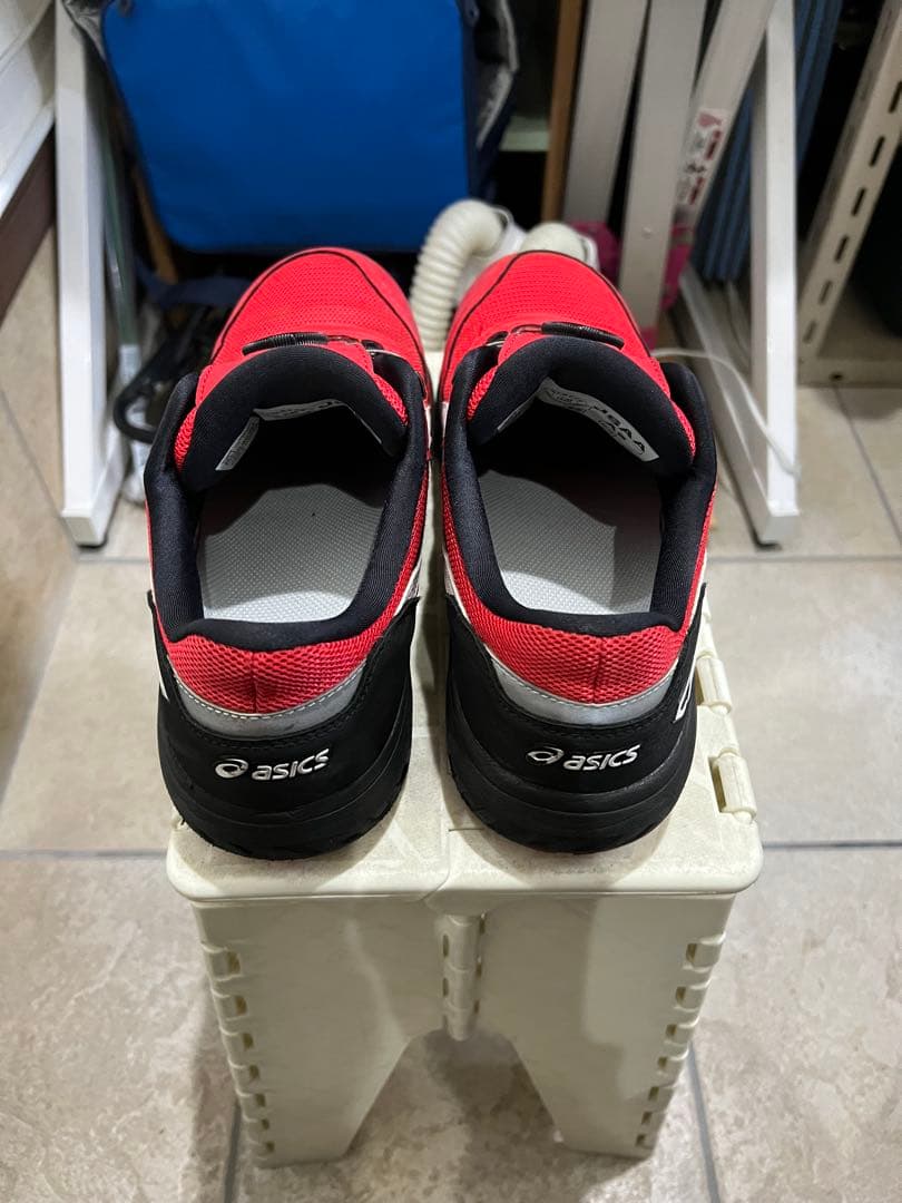 ASICS BOAシステム安全靴 レッド