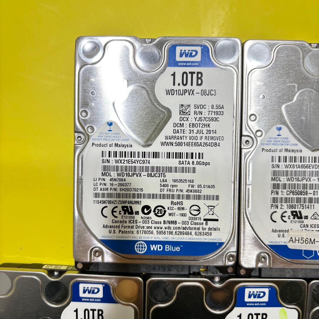 【1TB】【Western Digital製 統一】★2.5インチ★内臓HDD★