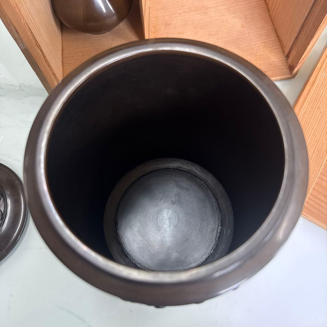 茶道具セット 皆具　金属製 収納ボックス付き
