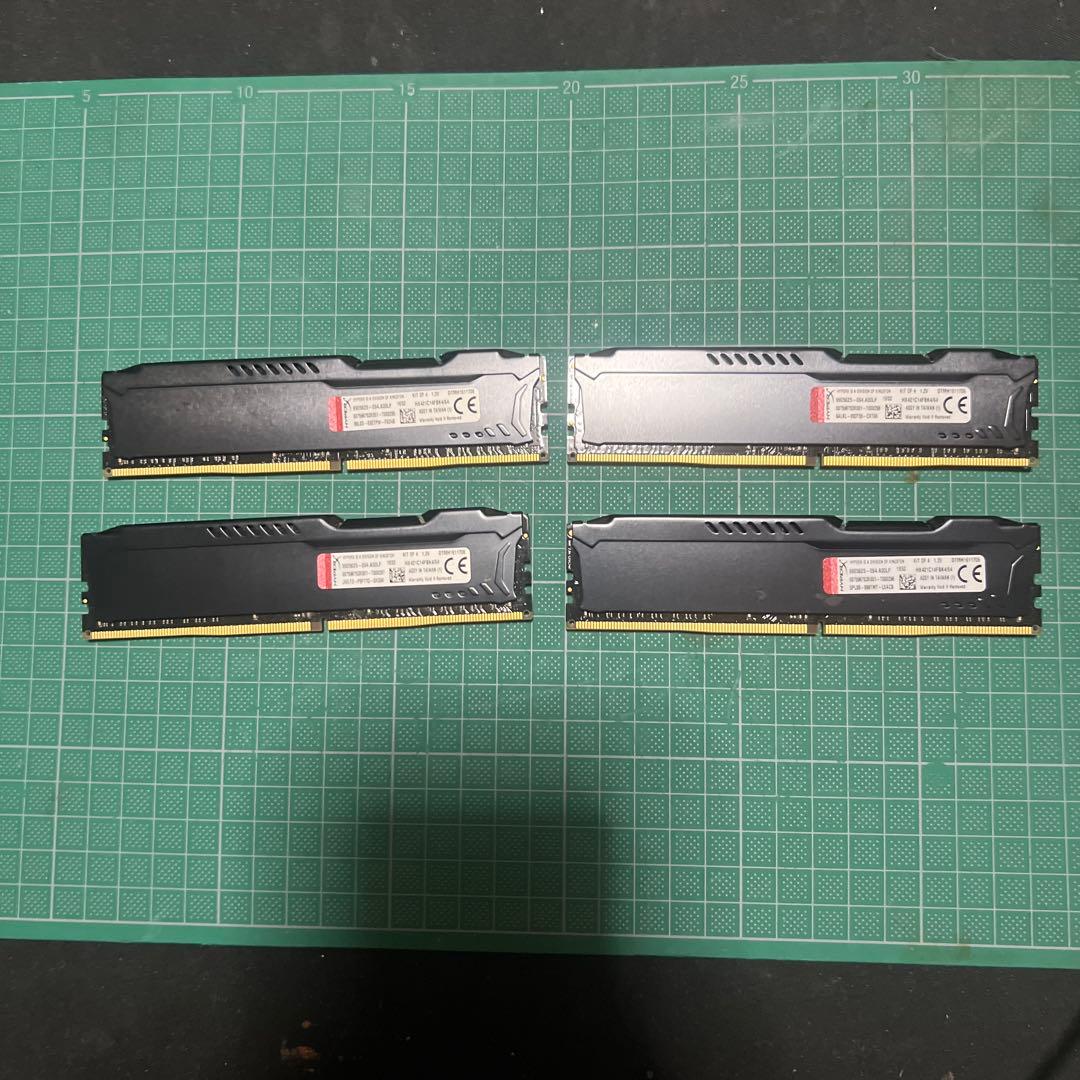 HyperX Fury DDR4 メモリ1.2V 16GB✖️4合計64GB