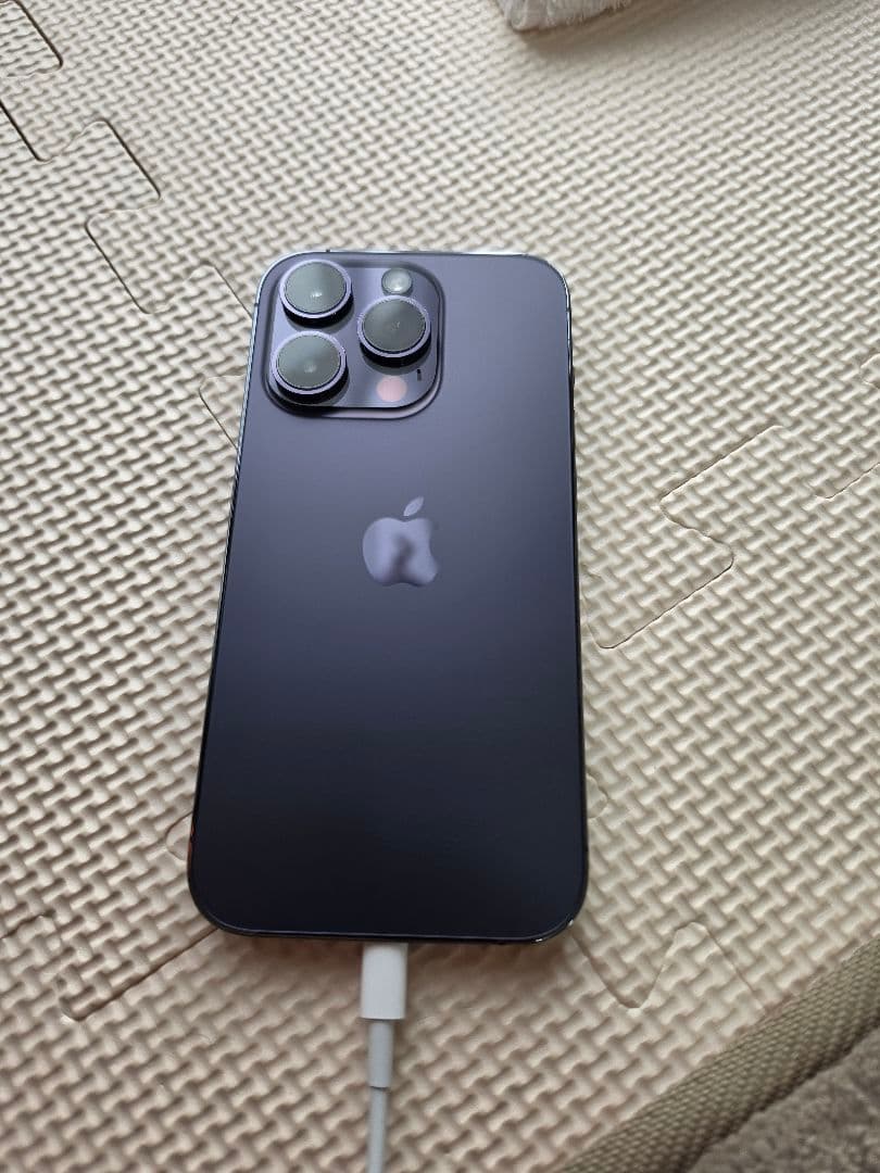 iPhone 14 Pro 128GBディープパープル最大容量100%