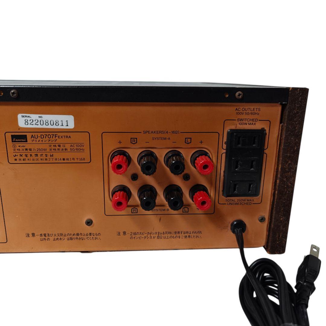 ジャンク品 SANSUI プリメインアンプ AU-D707F EXTRA
