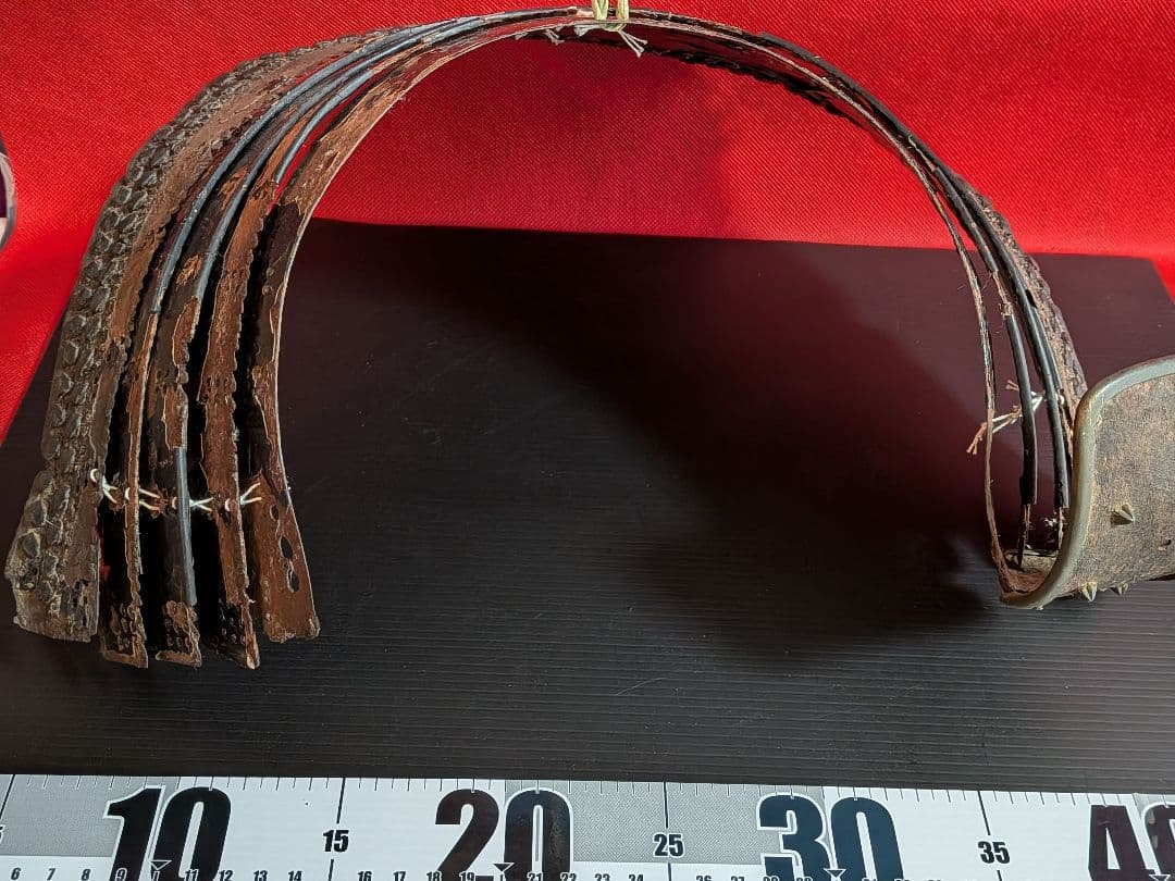 戦国武士時代本歌四百年前頃当時物兜シコロ残骸品凄まじい姿景色稀少レアコレクション