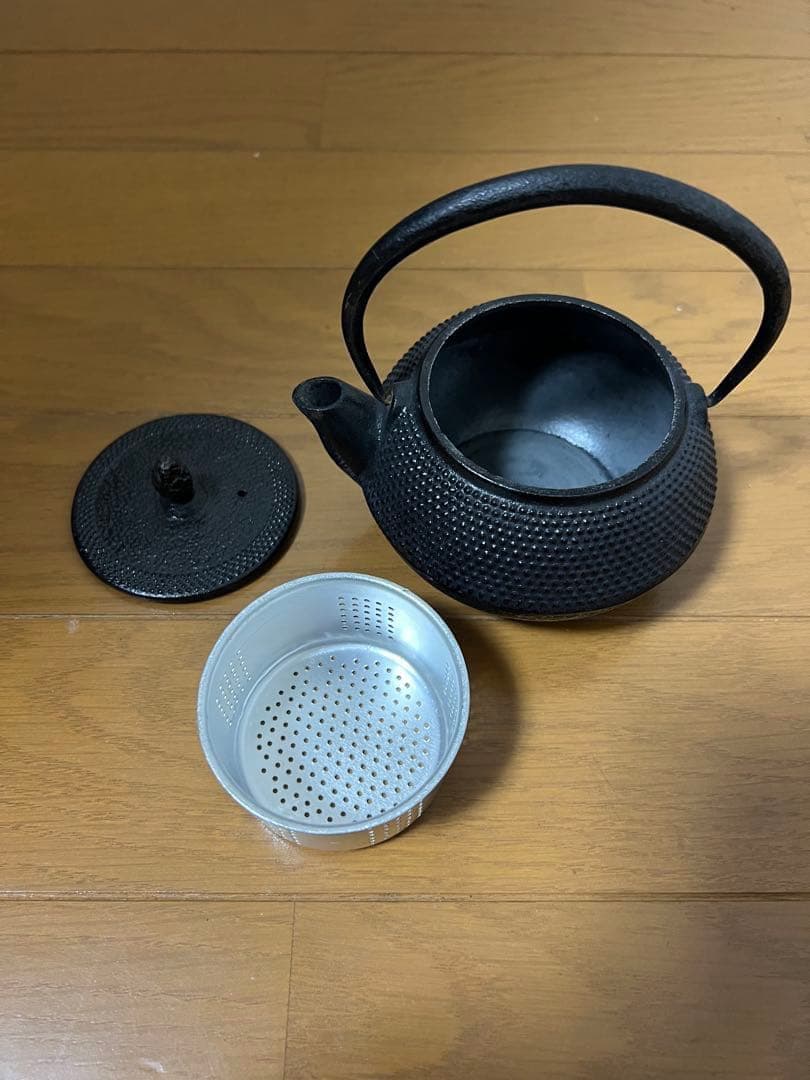 南部鉄器 急須 茶道具 やかん 骨董品 置物 昭和 レトロ 伝統工芸品 あられ紋